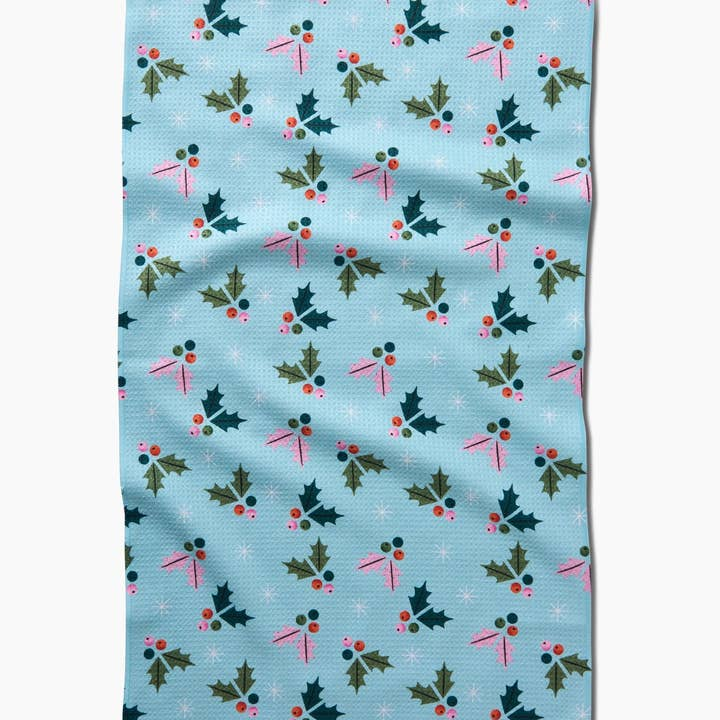GEOMETRY BERRIES MINT TEA TOWEL