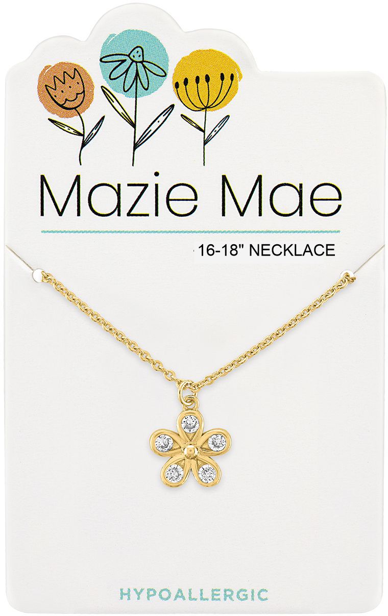 MAZIE MAE GOLD FLOWER NECKLACE
