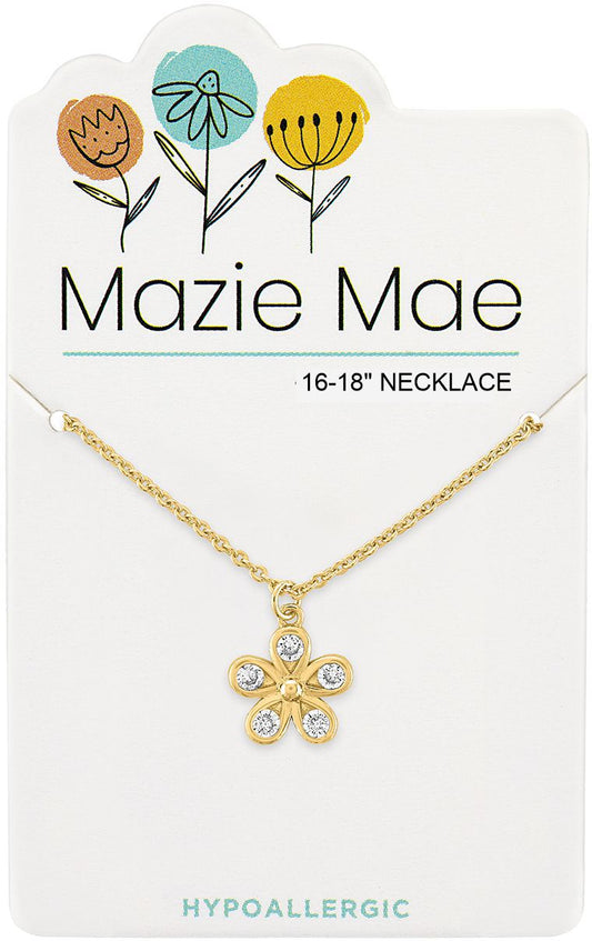 MAZIE MAE GOLD FLOWER NECKLACE
