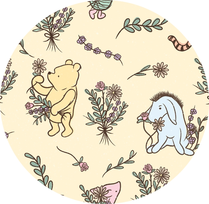 FLOWERS FOR POOH - BAMBOO BLANKET