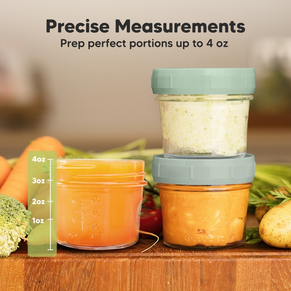KEABABIES 12 PACK PREP BABY FOOD STORAGE CONTAINERS - SAGE