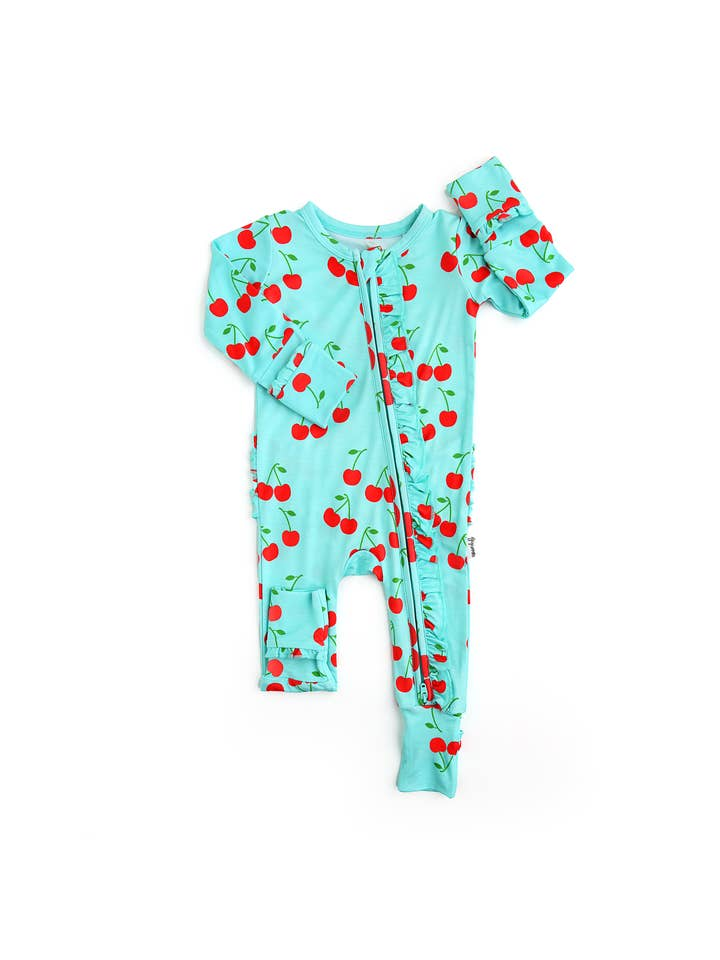 Bamboo Baby Pajama Sleepies Little Baby Ruffle Zip Jojo