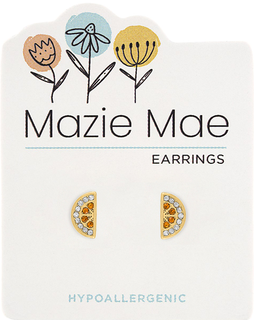 MAZIE MAE GOLD ORANGE SLICE EARRINGS