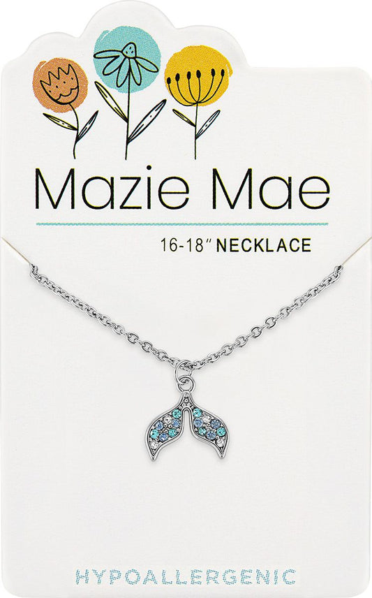 MAZIE MAE SILVER MERMAID TAIL NECKLACE