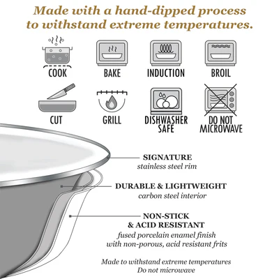 Golden Rabbit Taupe Swirl Roasting Pan