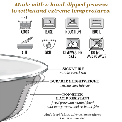 TAUPE SWIRL SAUCE PAN