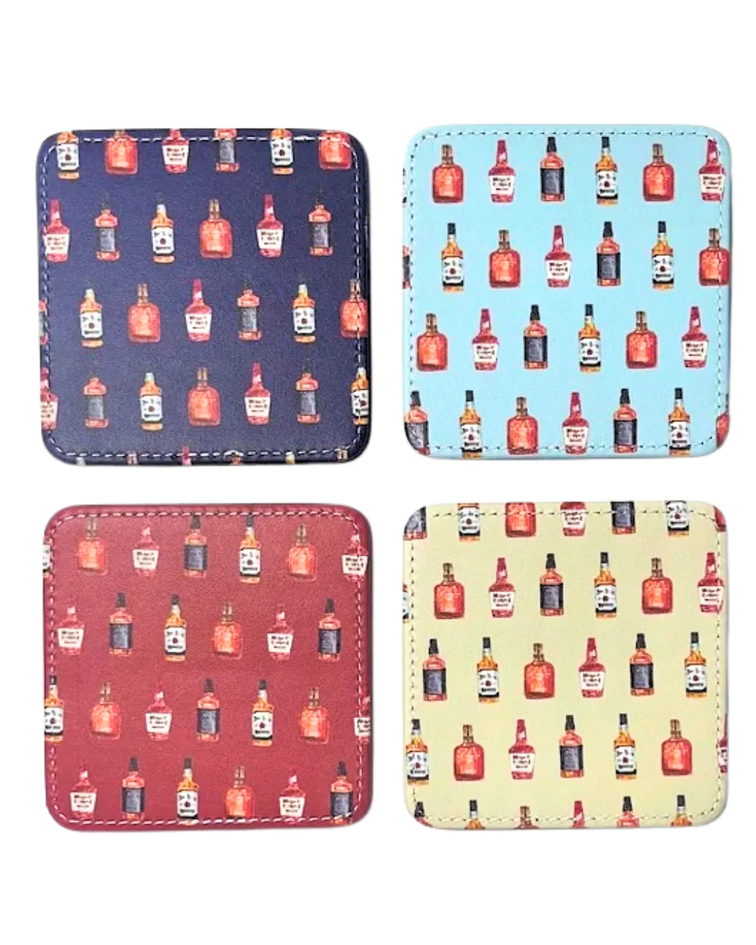 Bourbon Trail Coasters, Set of 4
