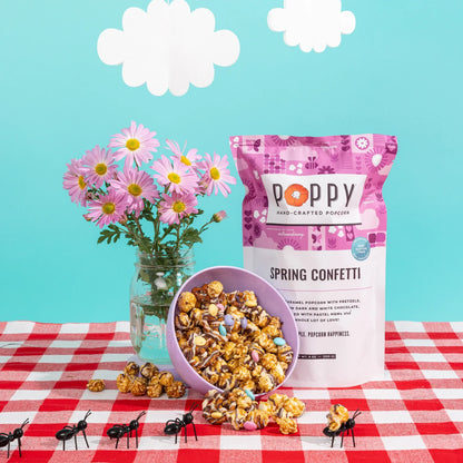 Poppy Spring Confetti Popcorn