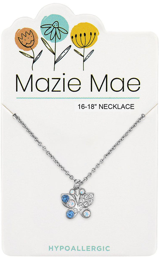 MAZIE MAE SILVER BUTTERFLY NECKLACE