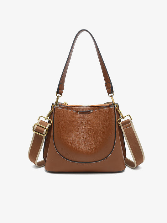 Jen & Co. Corinna Bucket Bag Brown