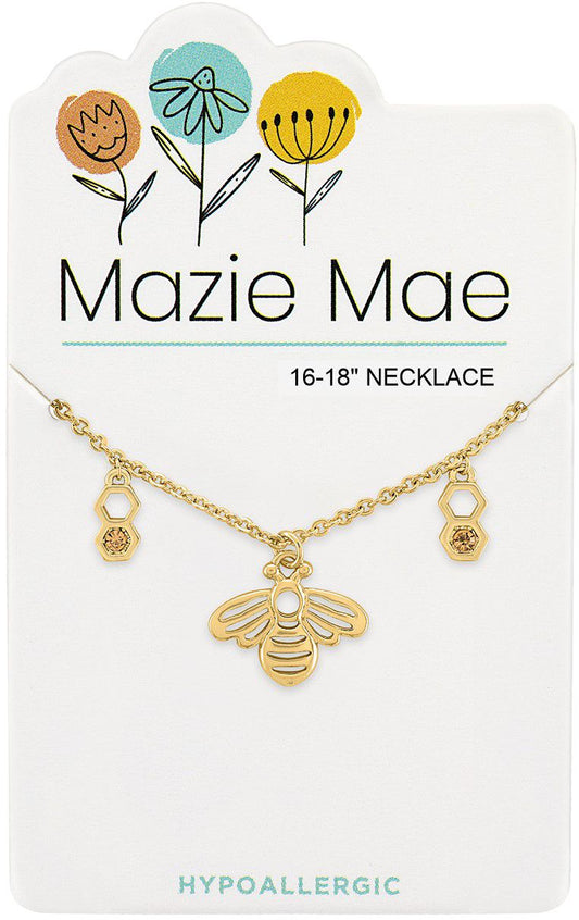 MAZIE MAE GOLD BEE NECKLACE