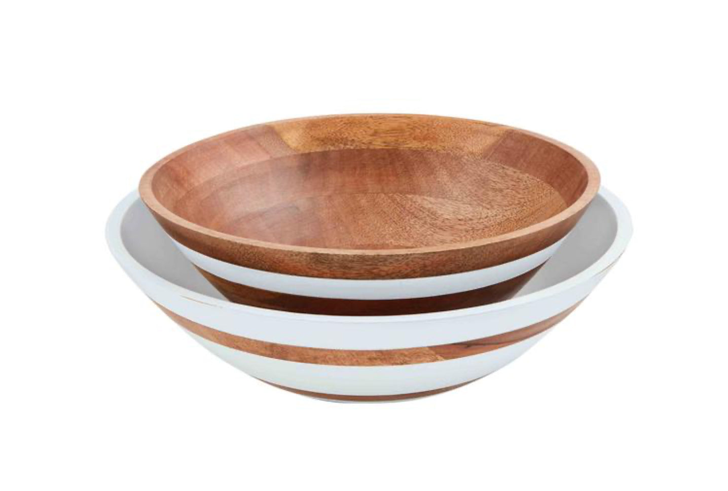 MUDPIE WOOD STRAPPING BOWL SET