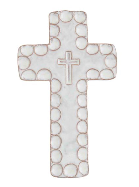 MUDPIE LARGE STONEWARE CROSS