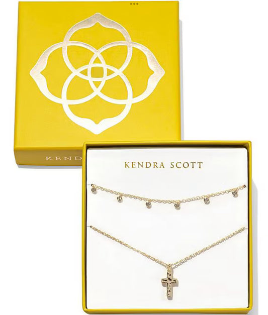 KENDRA SCOTT AMELIA CROSS NECKLACE