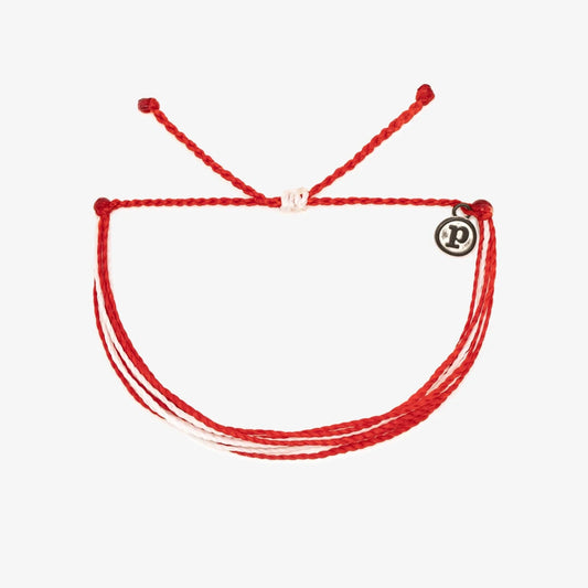 PURAVIDA RED WHITE BRACELET