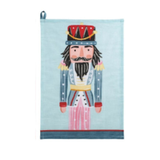 MUDPIE BLUE XMAS NUTCRACKER TOWEL