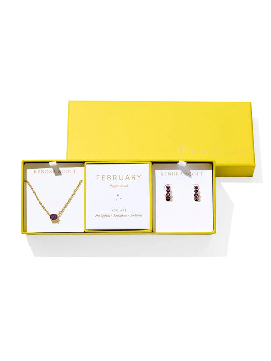 KENDRA SCOTT FEBRUARY BIRTHSTONE GIFT SET
