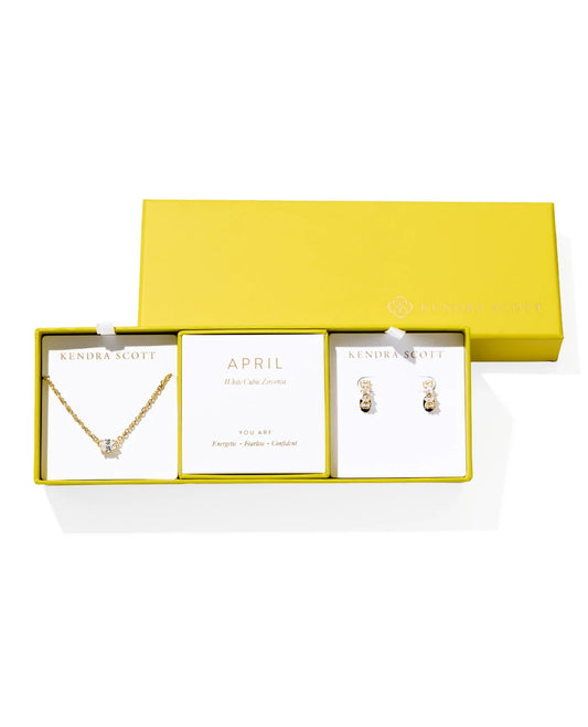 KENDRA SCOTT APRIL BIRTHSTONE GIFT SET