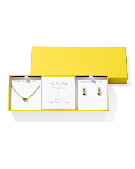 KENDRA SCOTT AUGUST BIRTHSTONE GIFT SET