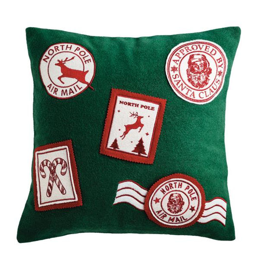 MUDPIE STAMPS FELTED XMAS PILLOW