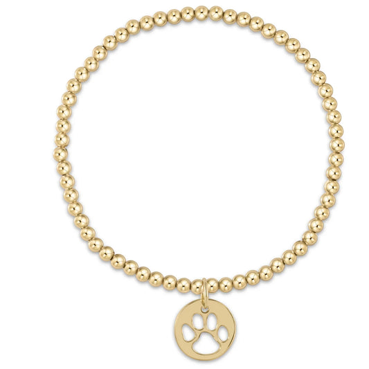 Enewton  Extends Classic Paw Print Gold 3mm