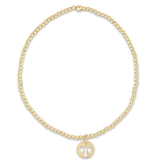Enewton Classic Gold Guardian Angel 2mm Bracelet