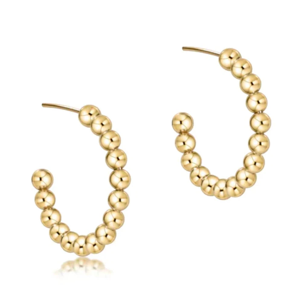 ENEWTON 1.25” 4mm GOLD HOOP EARRINGS