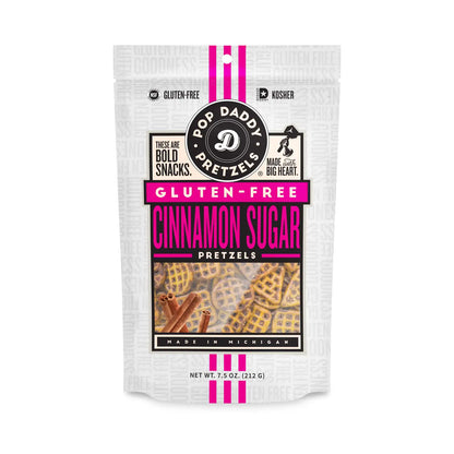 Pop Daddy Pretzels Gluten Free Cinnamon Sugar