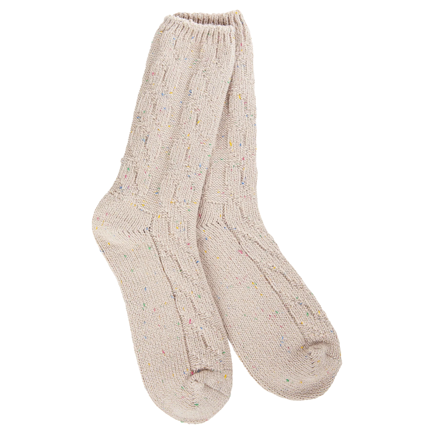 WORLDS SOFTEST SOCKS OATMEAL CONFETTI
