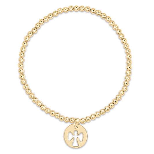 Enewton Egirl Classic Gold 3mm Bead Bracelet Guardian Angel