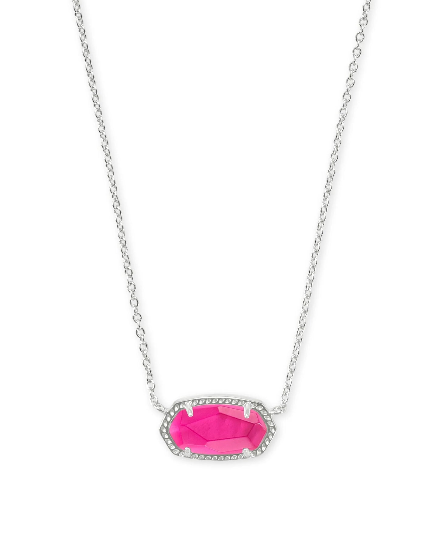 Kendra Scott Elisa Pendant Necklace Silver Azalea Illusion
