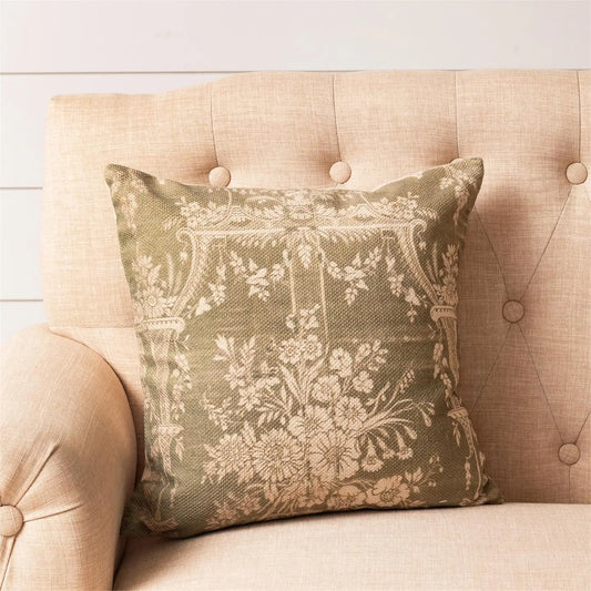 French Country and Sage pillow
