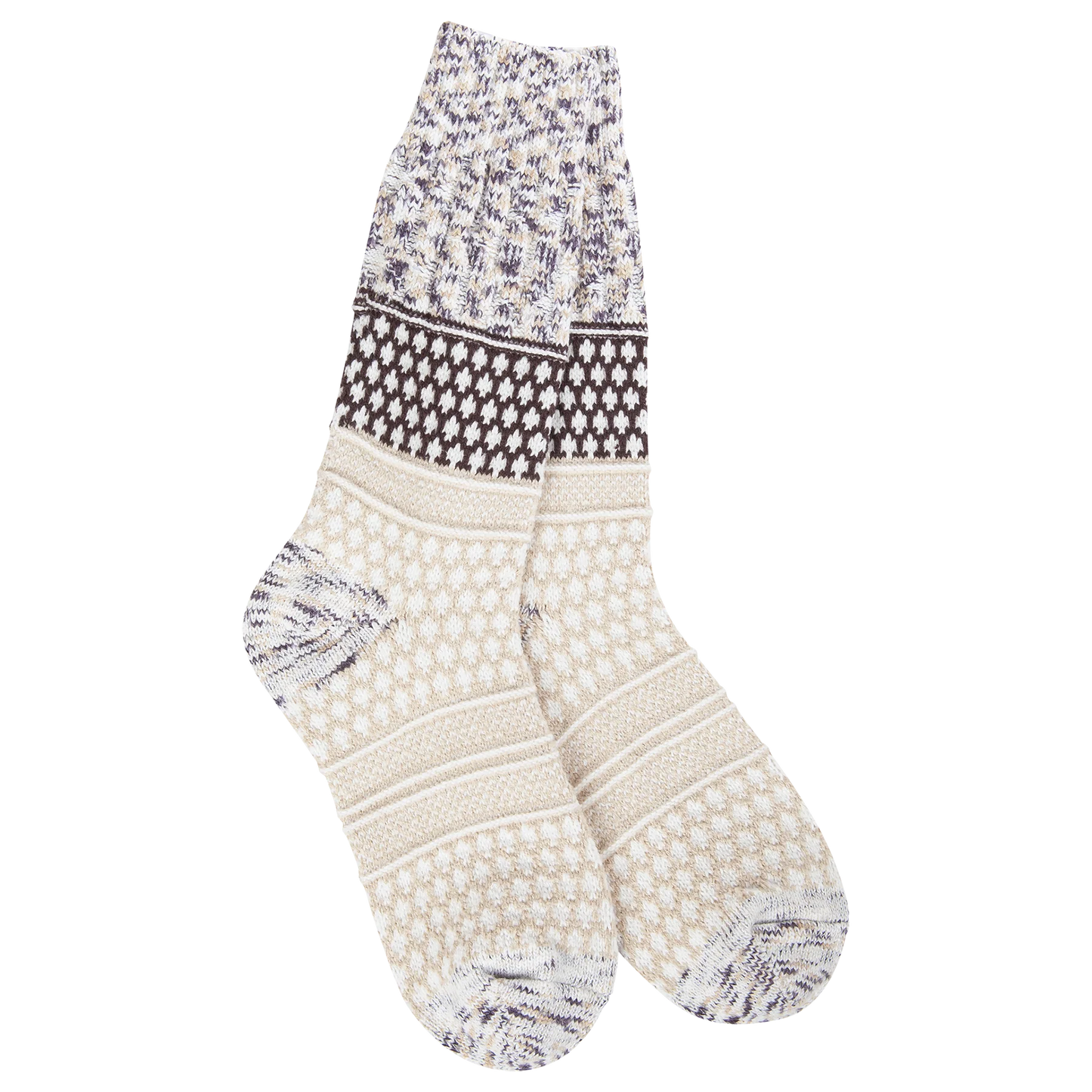 World’s Softest Socks-Weekend Gallery Textured Crew Cookie Dough