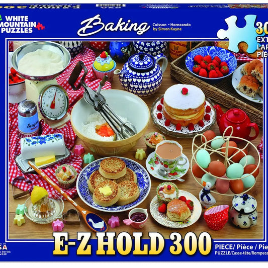 White Mountain Puzzle Baking E-Z Hold 300 Pieces