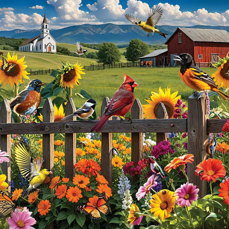 White Mountain Sunday Gathering 500 Larger Piece Puzzle