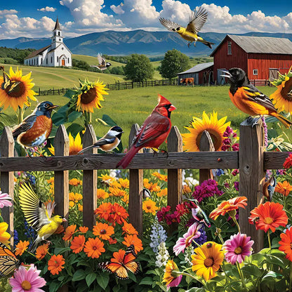 White Mountain Sunday Gathering 500 Larger Piece Puzzle