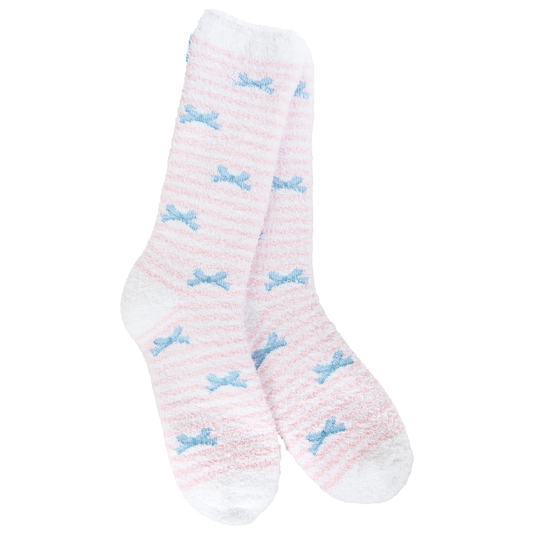 World’s Softest Socks-Cozy Crew Multi Ribbon Multi