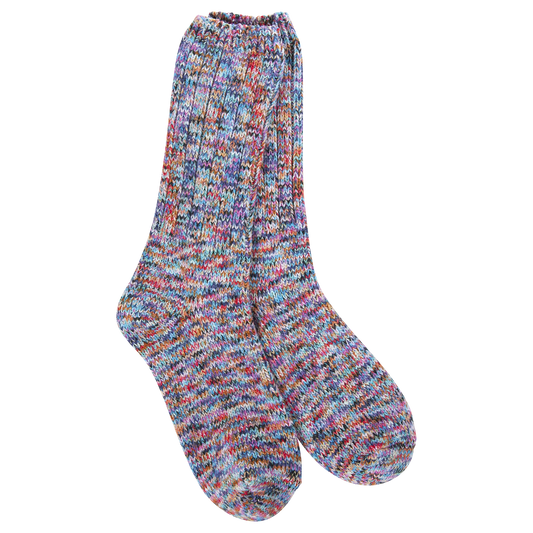World’s Softest Socks-Weekend Ragg Crew Indigo