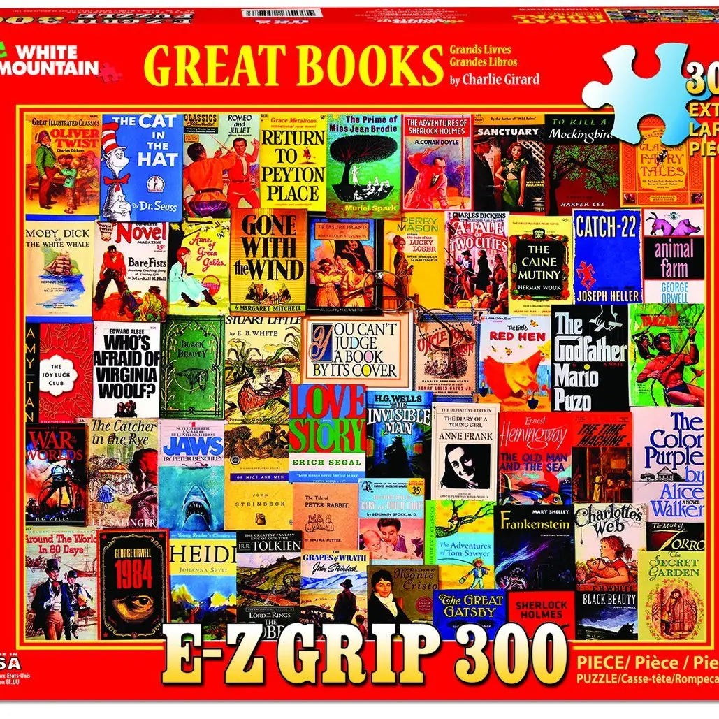 White Mountain Great Books  300 Extra Large Piece Puzzle