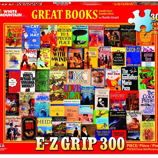 White Mountain Great Books  300 Extra Large Piece Puzzle