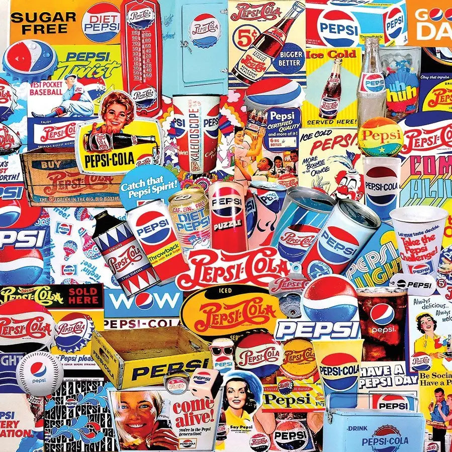 White Mountain Pepsi 500 Piece Larger Piece Puzzle