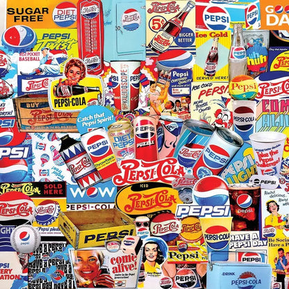 White Mountain Pepsi 500 Piece Larger Piece Puzzle