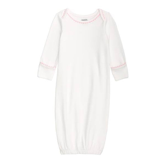 Mudpie Girl Interlock Gown 0-3M