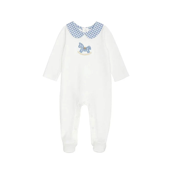 Mudpie Blue Rocking Horse Sleeper 0-3M