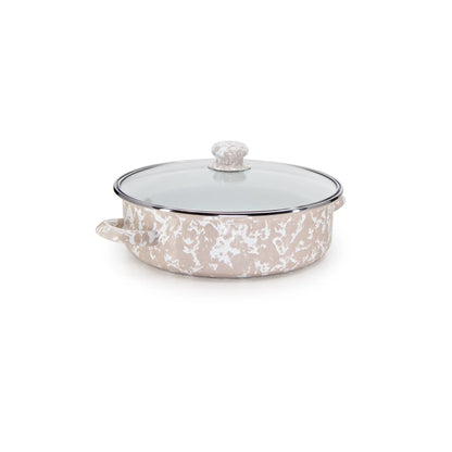 Golden Rabbit Swirl Small Sauté Pan, Taupe