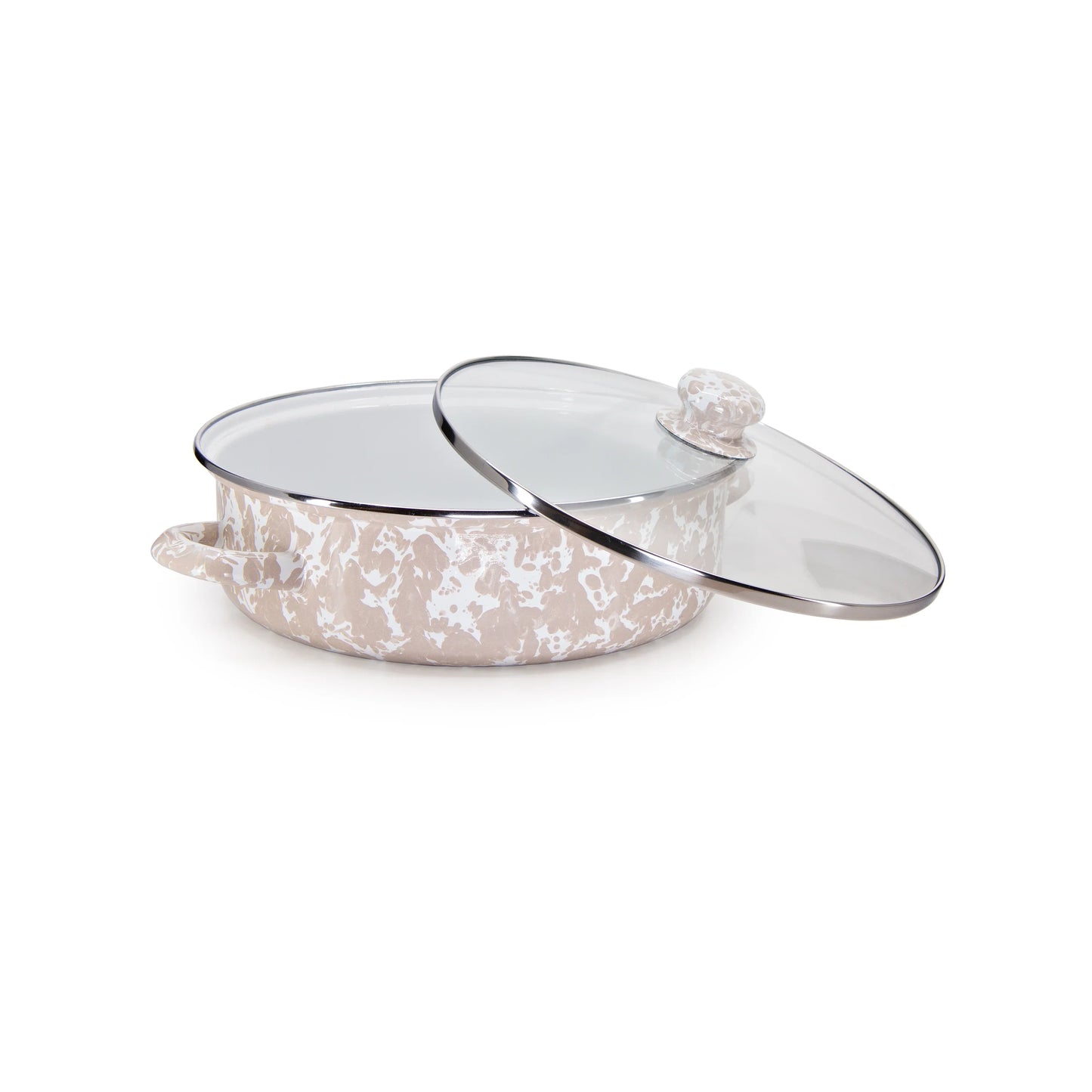 Golden Rabbit Swirl Small Sauté Pan, Taupe