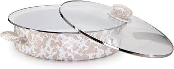 Golden Rabbit Swirl Large Sauté Pan, Taupe