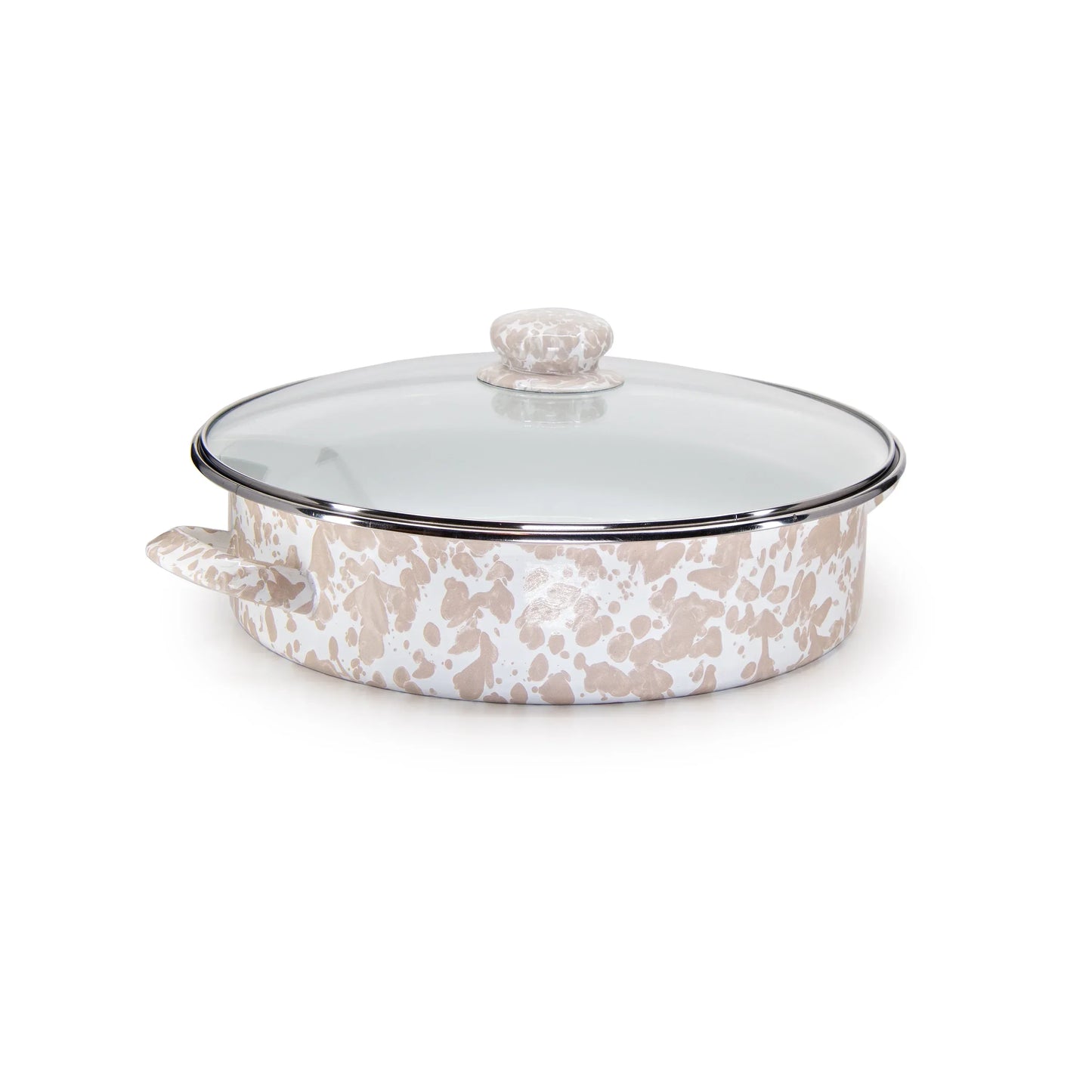 Golden Rabbit Swirl Large Sauté Pan, Taupe
