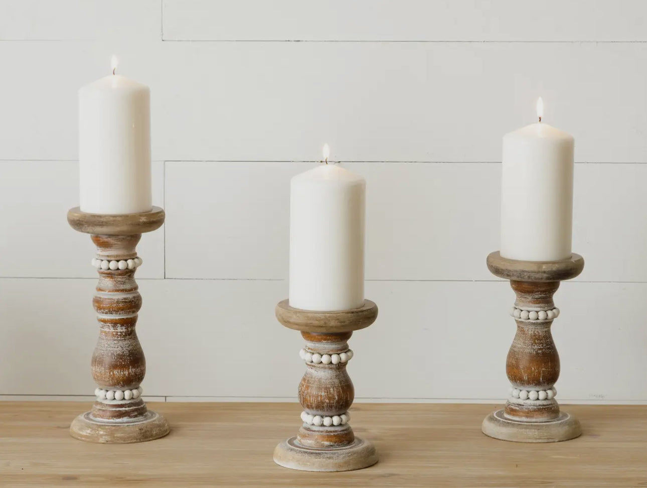 AUDREY’S BEADED CANDLE HOLDERS