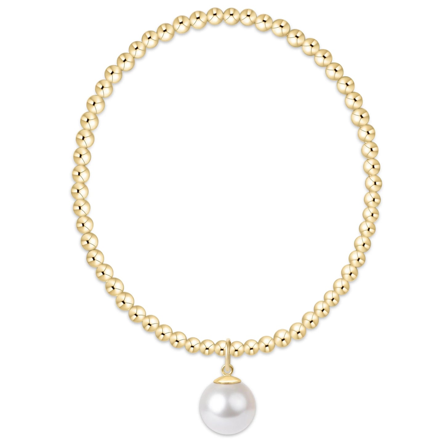 Enewton Classic Gold 3mm Pearl 10mm Chain Bracelet